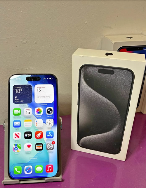 📱 iPhone 15 Pro 256GB Natural titanium – Unlocked